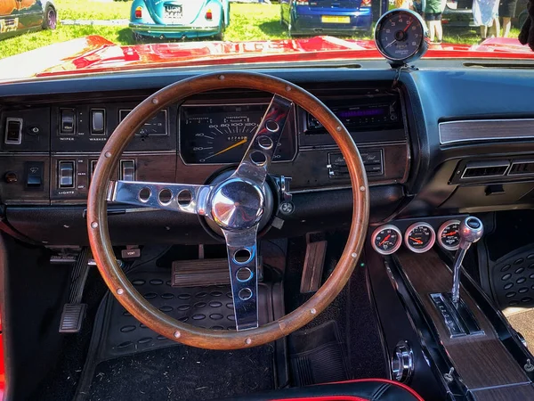 Interior Stunning Red Plymouth — Foto de Stock