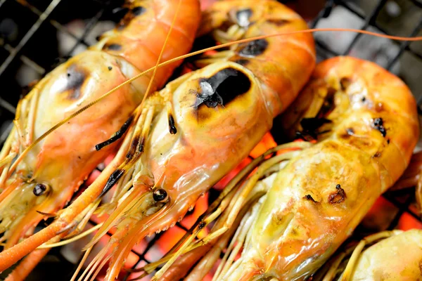 Grilled prawns — Stock Photo, Image