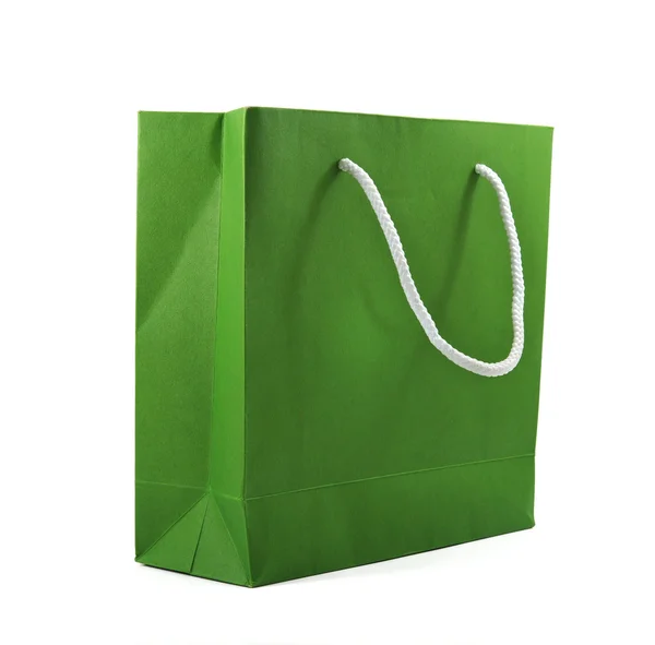 Bolsa de papel verde — Foto de Stock