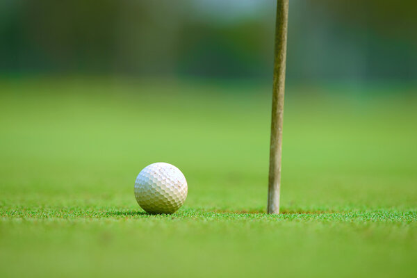 golfball on green