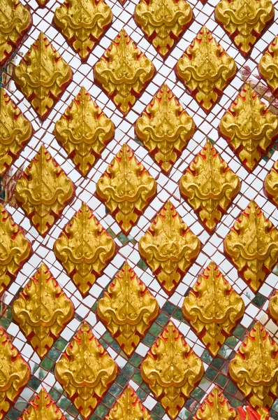 Native thai style of pattern on wall — Stock Photo, Image