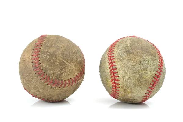 Gamla baseballs — Stockfoto