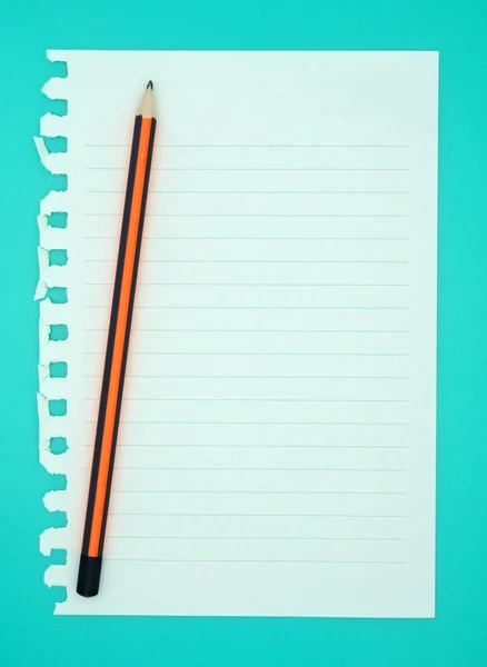 Paper and Pencil — Stock Photo, Image