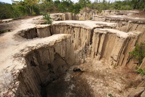 Textures du sol, en thaïlande — Photo