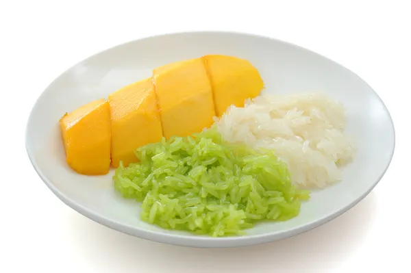 Sticky Rice with Mango — Stock Photo, Image