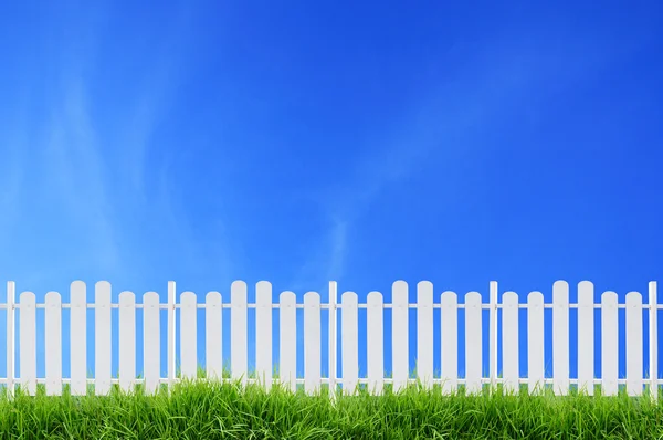 White fence — Stock Photo, Image