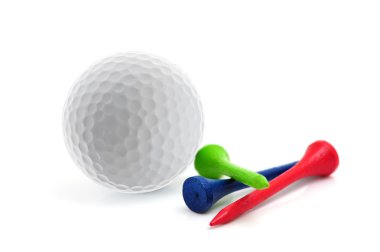 Golf topu ve tees
