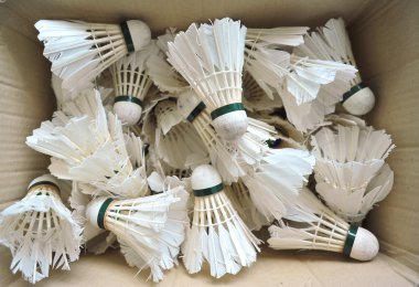 kullanılan badminton shuttlecocks