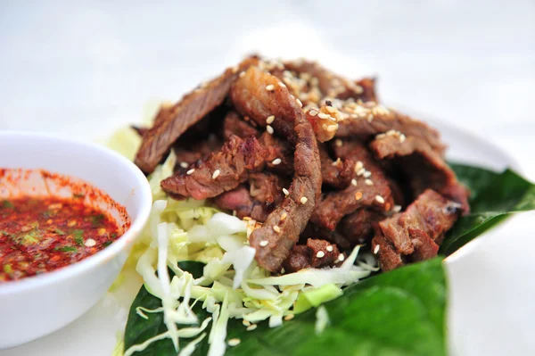牛肉烤泰国风格 — 图库照片