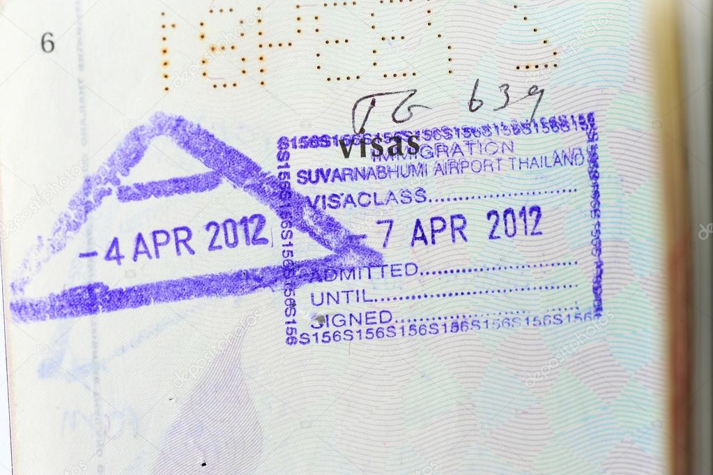 Thailand Passport stamp