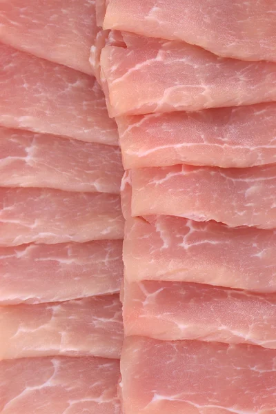 Raw pork slices — Stock Photo, Image