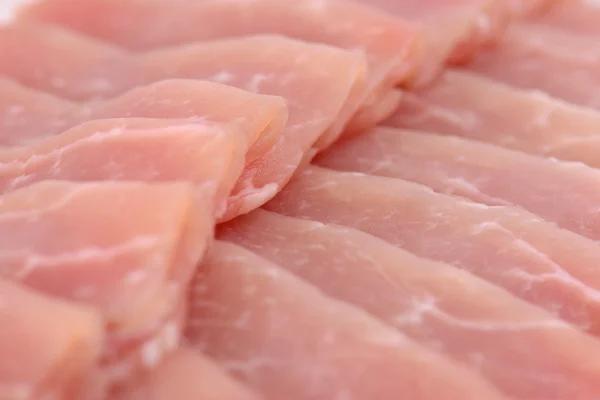 Ruwe varkensvlees segmenten — Stockfoto