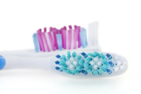 İki diş fırçaları — Stok fotoğraf