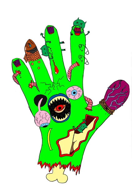 The zombie hand — Stock Photo, Image