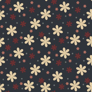 çiçek doodle desen