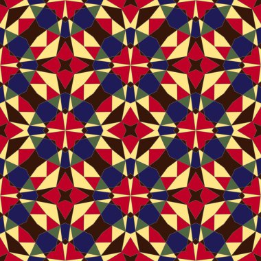 kesintisiz geometrik soyut desen