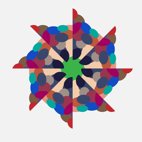 Geometric abstract cirkle — Stock Vector