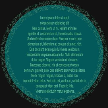 Dekoratif yuvarlak dantel modeli