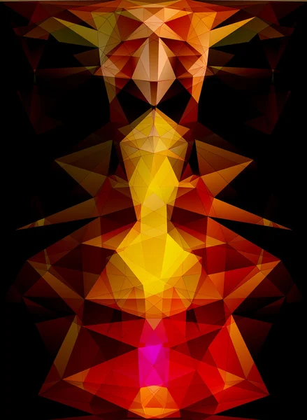 Triangle mosaïque colorée toile de fond . — Image vectorielle