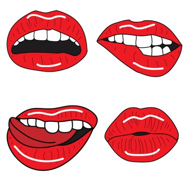 dizi dört seksi dudaklar