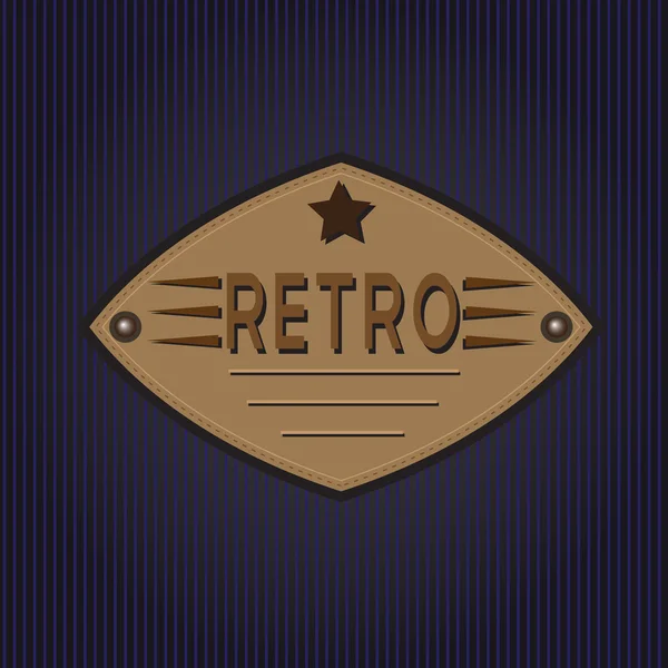 Retro classic label — Stock Vector
