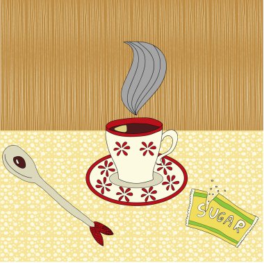 Masada bir fincan çay.