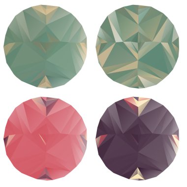 daireler ve üçgenler geometrik desen