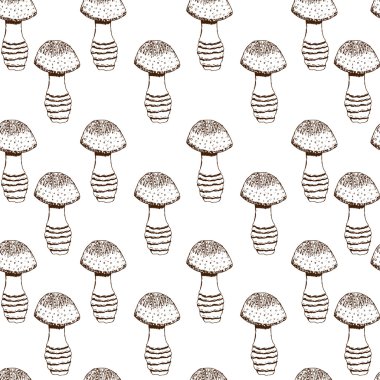 tek renkli mantar ile Seamless Modeli