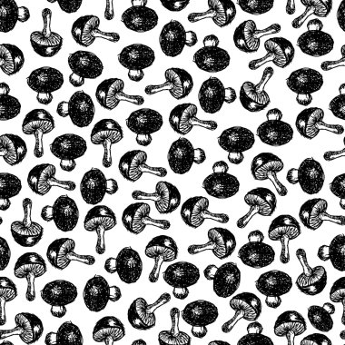 tek renkli mantar ile Seamless Modeli