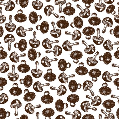 tek renkli mantar ile Seamless Modeli