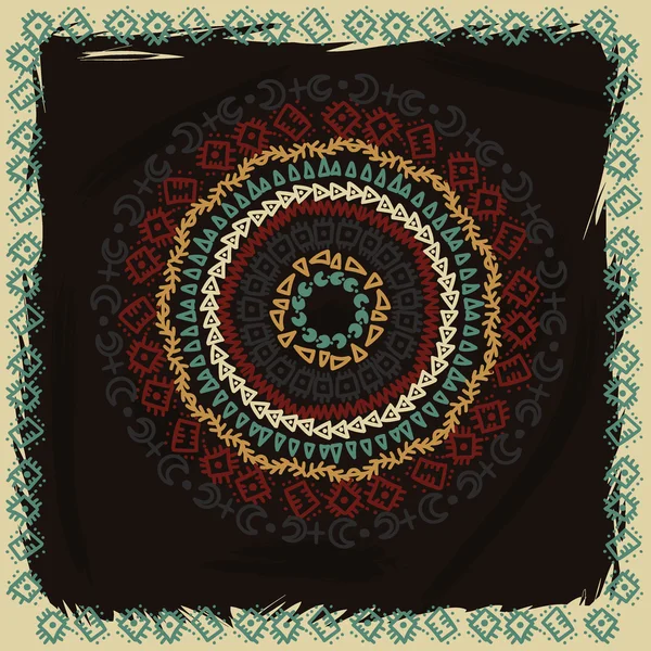 Διακοσμητικά στρογγυλό μοτίβο δαντέλα, κύκλο φόντο με πολλές λεπτομέρειες, μοιάζει crocheting χειροποίητα δαντέλα σε grunge φόντο, δαντέλα arabesque σχέδια. Προσανατολίστε παραδοσιακό στολίδι. Ασιατικό μοτίβο — Διανυσματικό Αρχείο