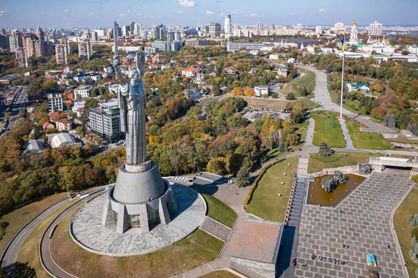 Kyiv Ukrayna Ekim 2021 Anavatan Anıtı Ukrayna Ulusal Tarih Müzesi — Stok fotoğraf