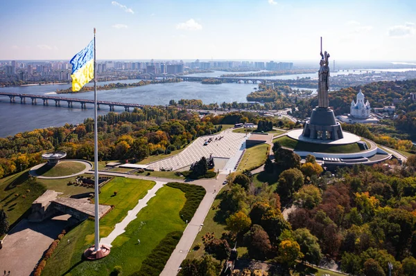 Kyiv Ukrayna Ekim 2021 Anavatan Anıtı Ukrayna Ulusal Tarih Müzesi — Stok fotoğraf