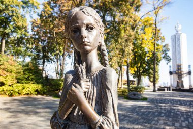Kyiv, Ukrayna - 6 Ekim 2021: Ukrayna 'daki Holodomor Kurbanları Anma Kompleksi.