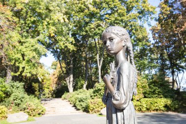 Kyiv, Ukrayna - 6 Ekim 2021: Ukrayna 'daki Holodomor Kurbanları Anma Kompleksi.