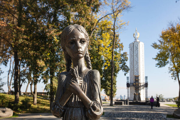 Kyiv, Ukraine - October 6, 2021: Holodomor Victims Memorial Complex in Ukraine.