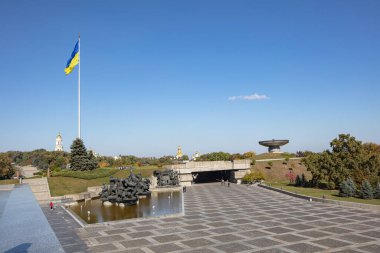 Kyiv, Ukrayna - 6 Ekim 2021: Ukrayna Ulusal Tarih Müzesi İkinci Dünya Savaşı 'nda Kyiv' de yer aldı.