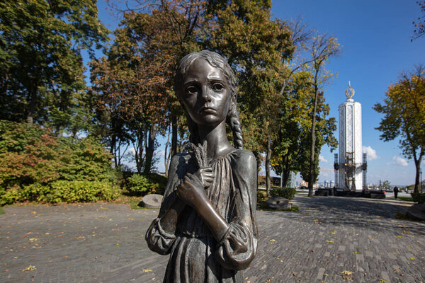Kyiv, Ukraine - October 6, 2021: Holodomor Victims Memorial Complex in Ukraine.