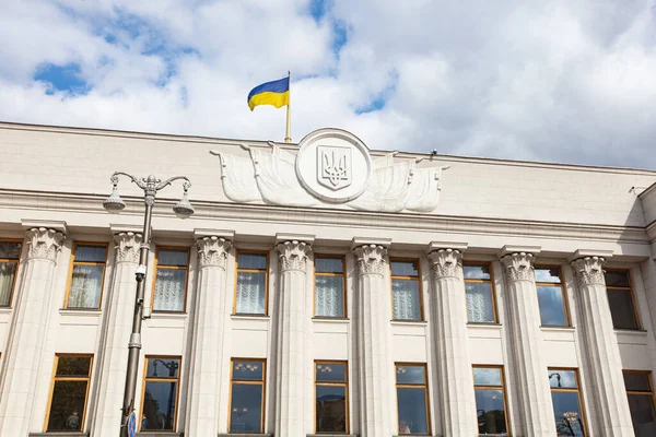 Κίεβο Ουκρανία Οκτωβρίου 2021 Κτίριο Verkhovna Rada Κοινοβούλιο Στο Κίεβο — Φωτογραφία Αρχείου