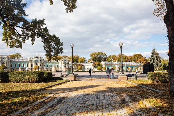 Kiev Oekraïne Oktober 2021 Mariinskyi Palace Officiële Ceremoniële Residentie Van — Stockfoto