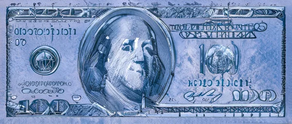 Old 100 Dollar Banknote Design Purpose — Stock Photo, Image