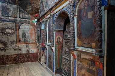 Drohobych, Ukrayna - Temmuz 2021: Drohobych, Ukrayna 'daki St. George Kilisesi' nin içi