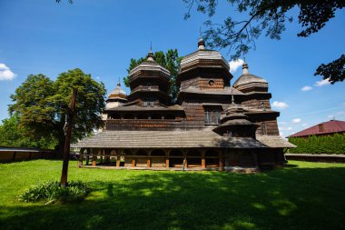 Drohobych, Ukrayna - Temmuz 2021: Drohobych, Ukrayna 'daki Aziz George Kilisesi