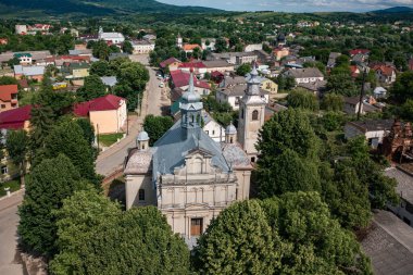 Dobromyl, Ukrayna - Temmuz 2021: Dobromyl, Ukrayna 'daki Katolik Dönüşüm Kilisesi