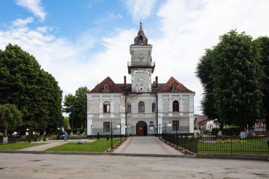 Dobromyl, Ukrayna - Temmuz 2021: Dobromyl, Ukrayna Belediye Binası