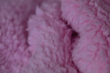 Pembe şerpa yumuşak kumaş desenli arka plan