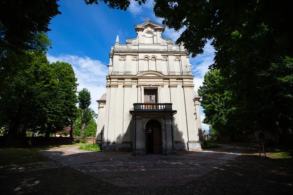 Dobromyl Ucraina Luglio 2021 Chiesa Cattolica Della Trasfigurazione Dobromyl Ucraina — Foto Stock