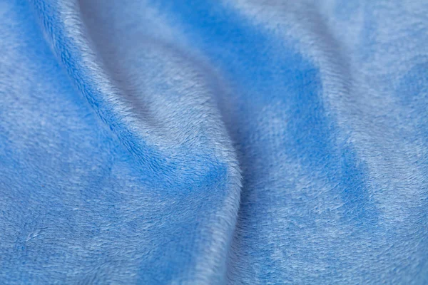Голубой Велюр Плюшевый Ткань Текстурированный Фон — стоковое фото