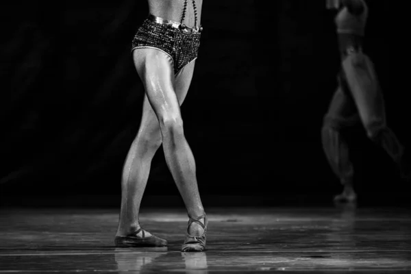 Klasszikus Balett Férfi Táncos Közelsége — Stock Fotó