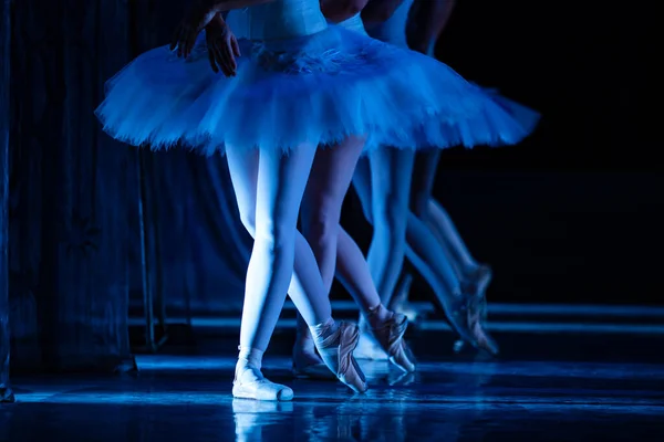 Ballet Lago Dos Cisnes Closeup Bailarinas Dançando — Fotografia de Stock